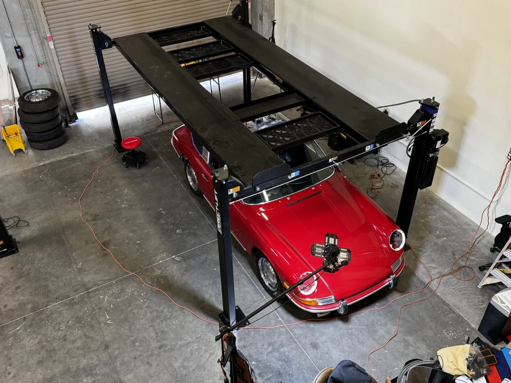 1968 Porsche 912 Targa soft window in Polo Red, it got paint-correction in San Ramon, Ca