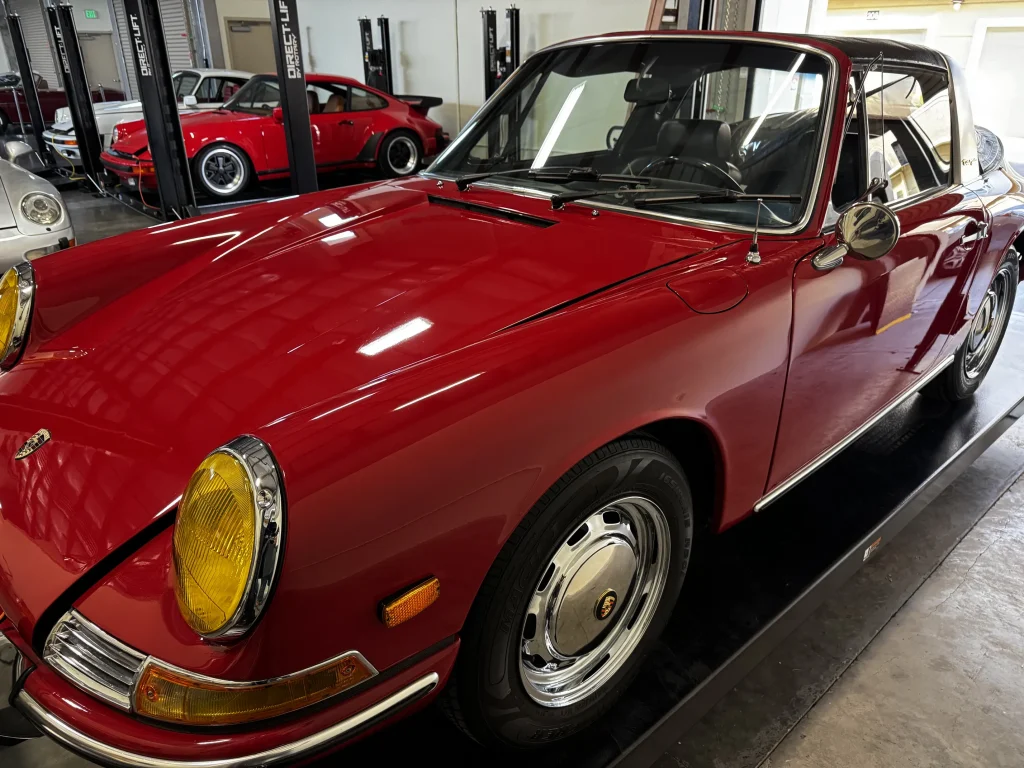 1968 Porsche 912 Targa soft window in Polo Red, it got paint-correction in San Ramon, Ca