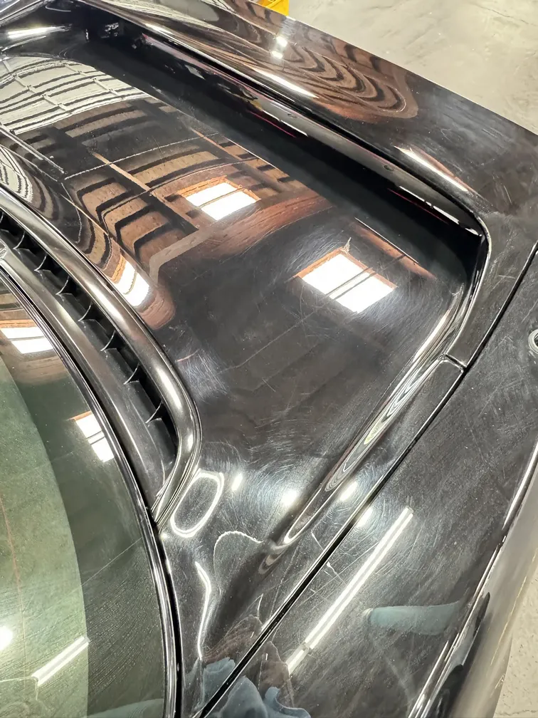 Paint Correction & CS-II Titanium ceramic coating. Original decklid condition at start.