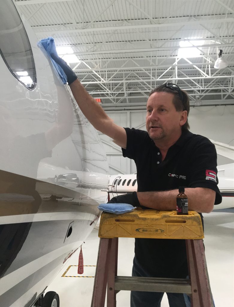 2018 Hawker Falcon trailing, Exterior - paint correction - ceramic coating - ceramic pro - detail training in Missouri