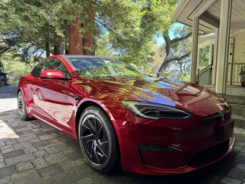 2026 Tesla Model S Ultra Red CS-II Titanium ceramic coating- Final outdoor pictures