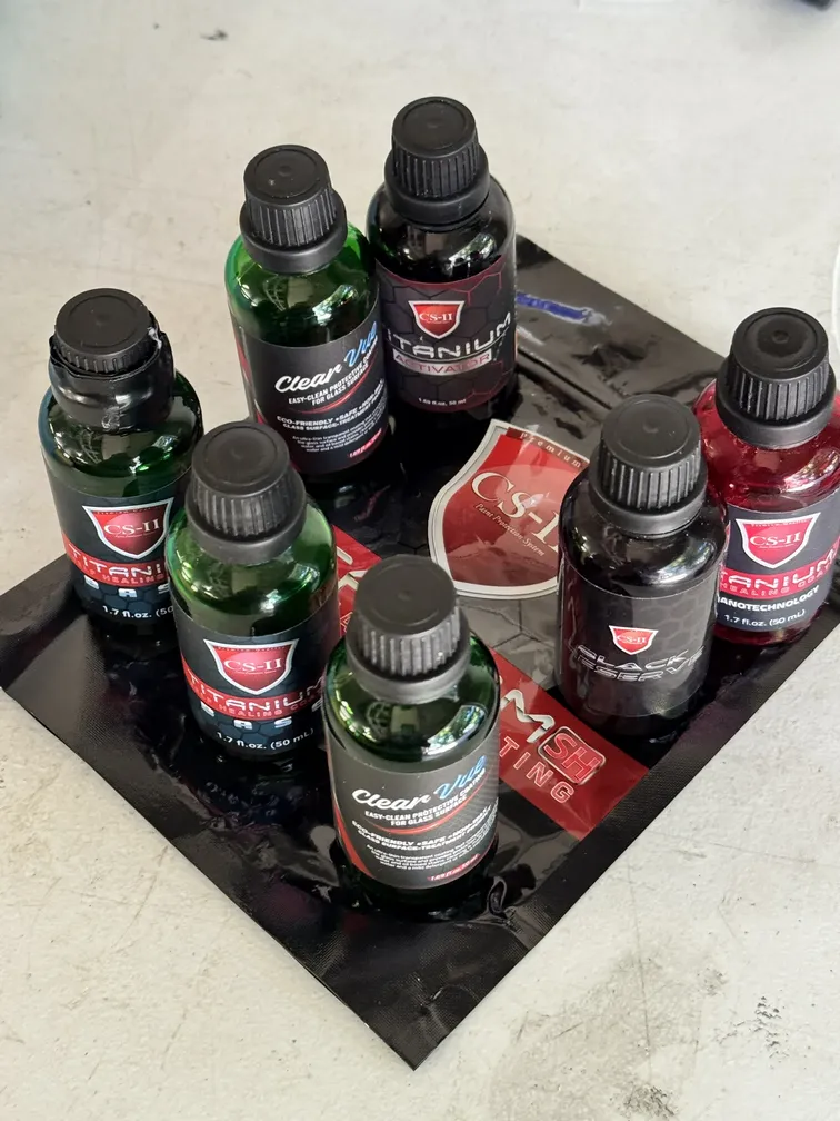 CS-II Titanium and glass ceramic bottles.