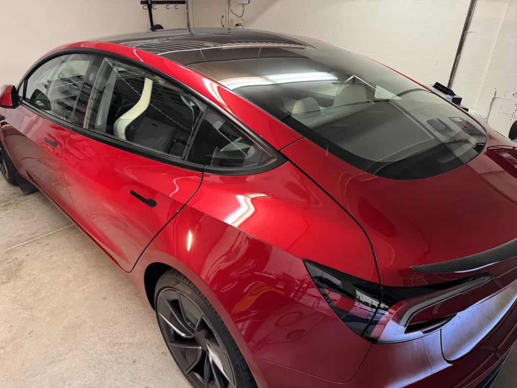 2026 Tesla Model 3 Plaid ceramic coating in Blackhawk CA